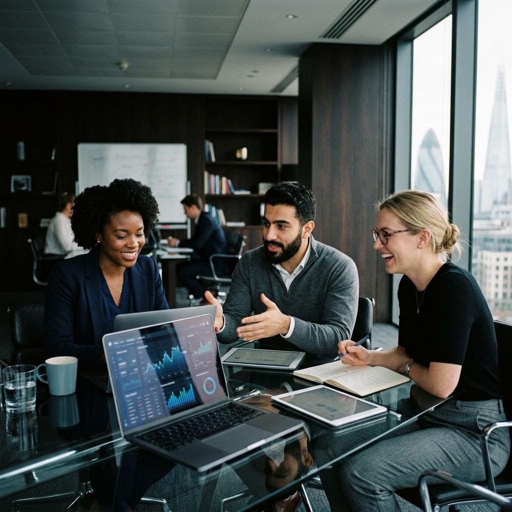 BasedledgerATOM Entwicklungsteam bei der Systemanalyse