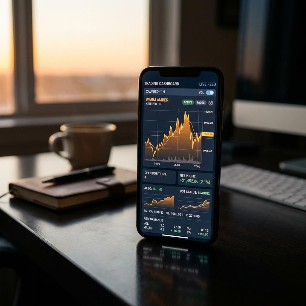 BasedledgerATOM AI crypto trading platform Benutzeroberfläche